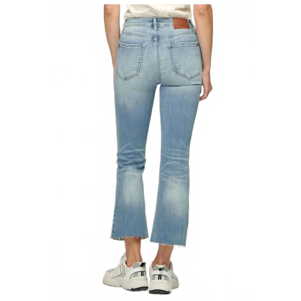 Women's Light Blue Flare Jeans - Picture 3 of 14